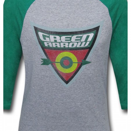 Green Arrow Brave and Bold Symbol Men's Baseball T-Shirt