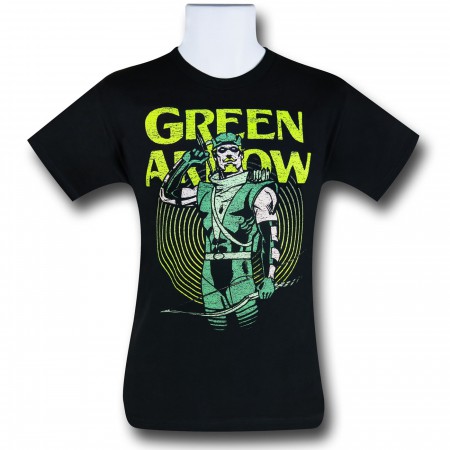 Green Arrow In Yellow Circle T-Shirt