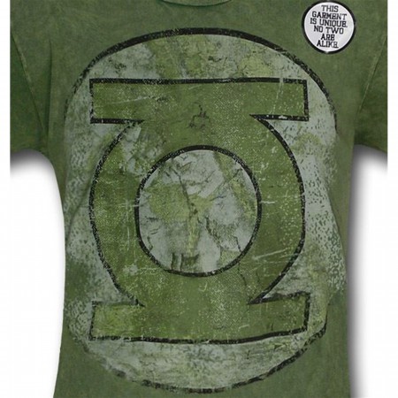 Green Lantern Acid Wash Symbol T-Shirt