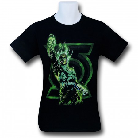 Green Lantern Fully Charged Black T-Shirt