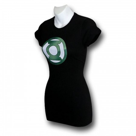 Green Lantern Metal Symbol Juniors T-Shirt
