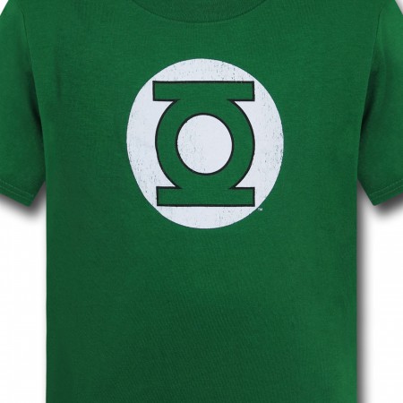 Green Lantern Kids Distressed Symbol T-Shirt