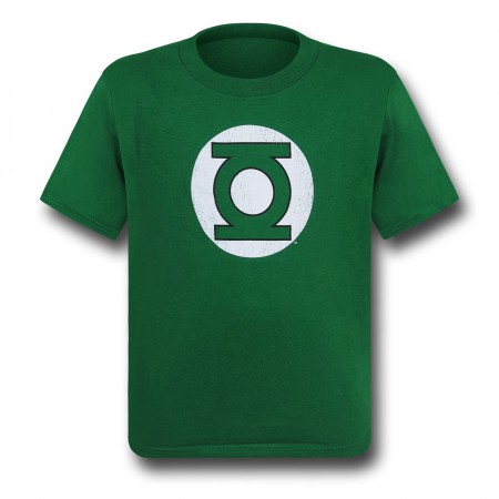 Green Lantern Kids Distressed Symbol T-Shirt