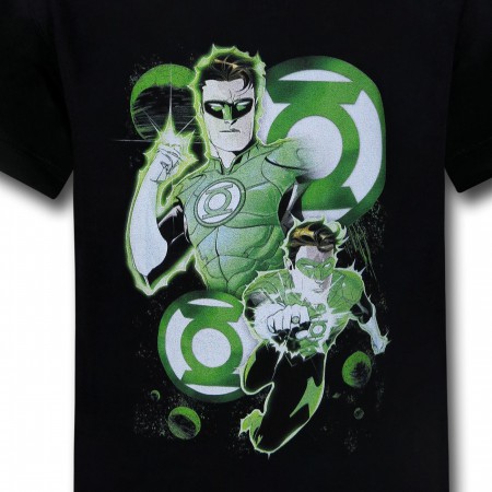 Green Lantern Image Symbol Collage Kids T-Shirt