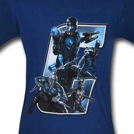 Guardians of the Galaxy Filled G 30 Single T-Shirt