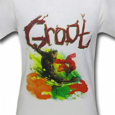 GOTG Groot on Cream 30 Single T-Shirt