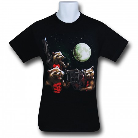 GOTG Rocket Raccoon Trio 30 Single T-Shirt