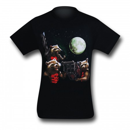 GOTG Rocket Raccoon Trio 30 Single T-Shirt