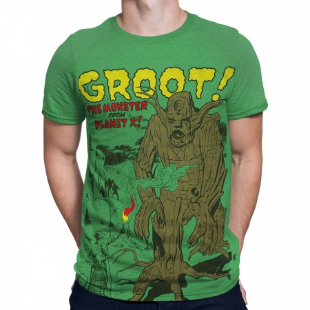 GOTG Groot The Monster From Planet X Men's T-Shirt