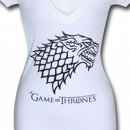 Game of Thrones Stark Women's V-Neck T-Shirt