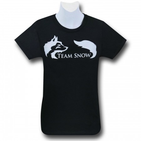 Team Snow on Black Women's T-Shirt