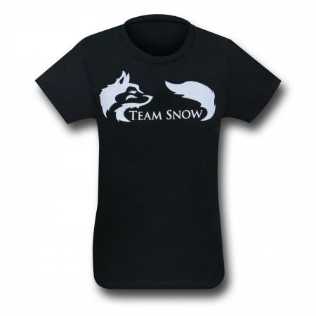 Team Snow on Black Women's T-Shirt