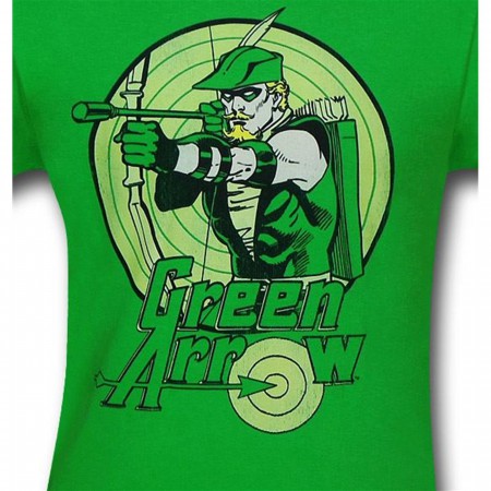 Green Arrow Bullseye Kelly Green T-Shirt