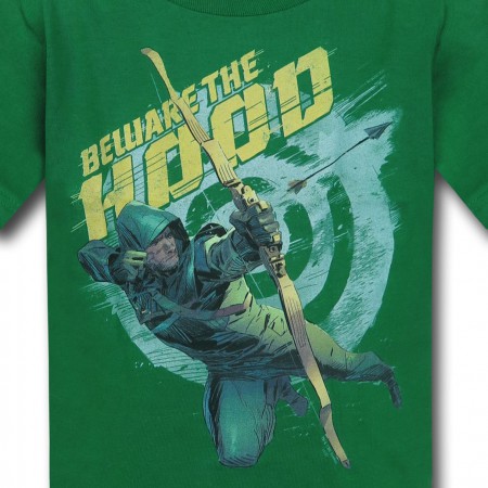 Green Arrow Beware Kids T-Shirt