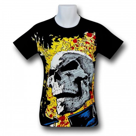 Ghost Rider Giant Face 30 Single T-Shirt