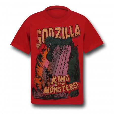 Godzilla King of the Monsters Red Kids T-Shirt