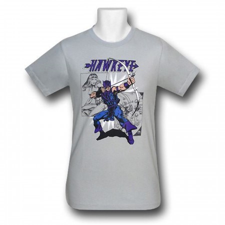 Hawkeye Retro Silver 30 Single T-Shirt