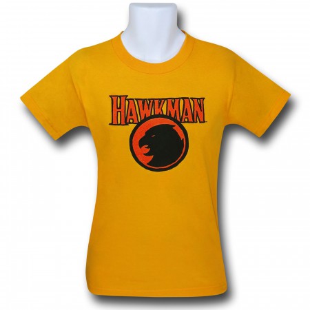 Hawkman Symbol on Gold Kids T-Shirt