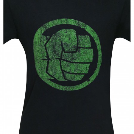 Hulk Fist Bump on Black Men's T-Shirt