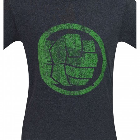 Hulk Fist Bump Heather Charcoal Men's T-Shirt