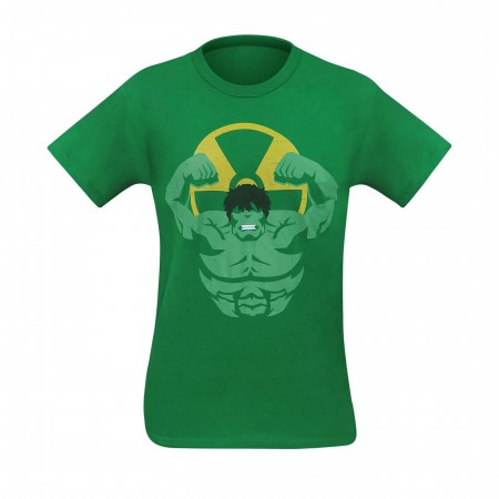Hulk and Radiation Symbol Minimalist Men's T-Shirt