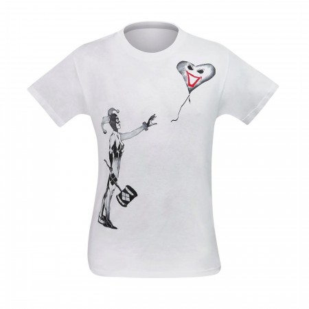 Harley Quinn Balloon Stencil Men's T-Shirt