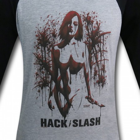 Hack Slash Cassie Splatter Baseball T-Shirt