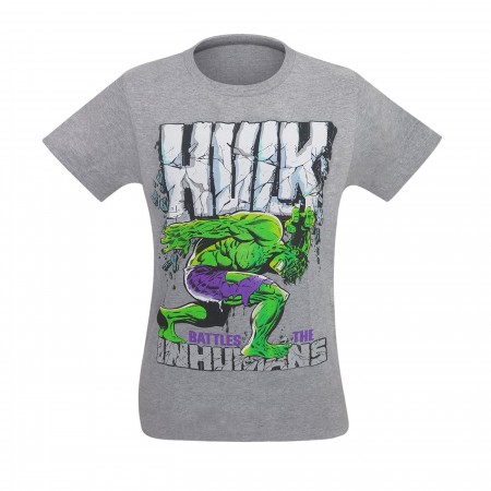 Hulk Battles The Inhumans Men's T-Shirt