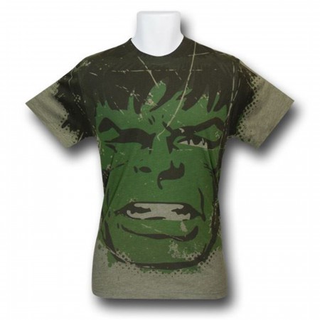 Hulk Big Face Print Sublimated T-Shirt