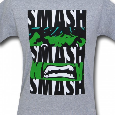 Hulk Smash Bars on Grey T-Shirt