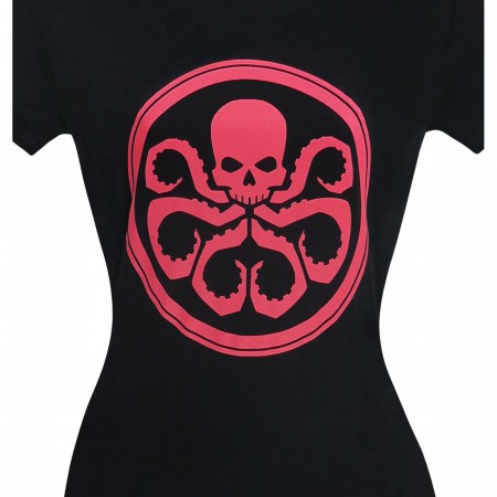 Hydra Symbol on Black Women's T-Shirt