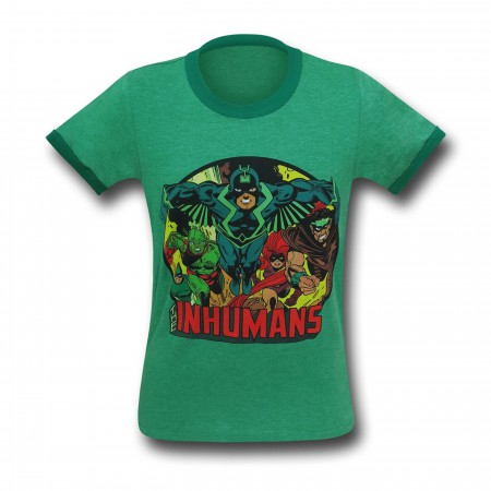 Inhumans on Green T-Shirt