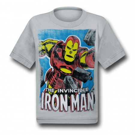 Iron Man Brick Smash Kids T-Shirt