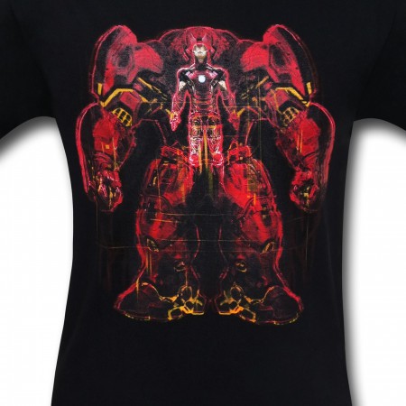 Iron Man Age of Ultron Hulkbuster Diagram T-Shirt