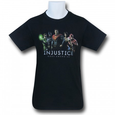 Injustice League Line-Up Black T-Shirt