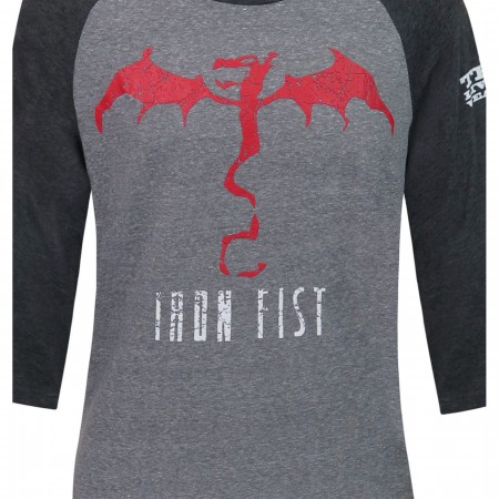 Iron Fist Living Weapon Dragon Men's Baseball T-Shirt