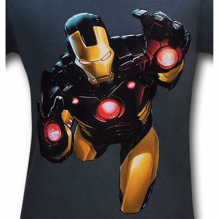 Iron Man Black And Yellow Suit 30 Single T-Shirt