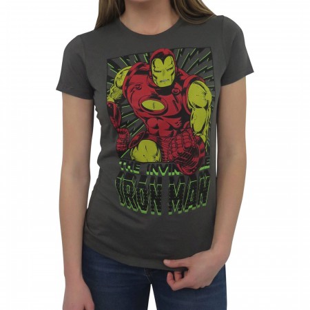 Iron Man Vintage Black Bolts Women's T-Shirt