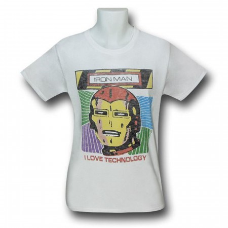Iron Man Love Technology Junk Food T-Shirt