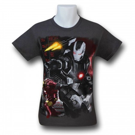 Iron Man Machine Wars Charcoal T-Shirt