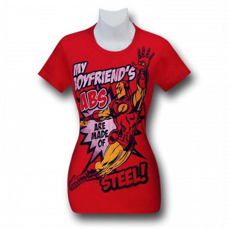 Iron Man Boyfriend's Steel Abs Women's T-Shirt