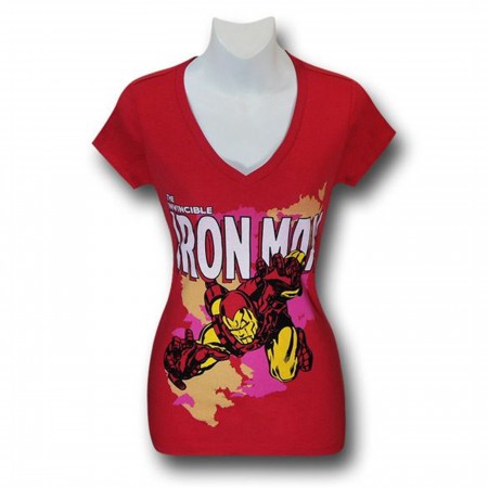 Iron Man Flight Grab Women's V-Neck T-Shirt