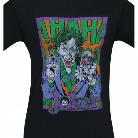 Joker Card and Gun HA HA Men's T-Shirt