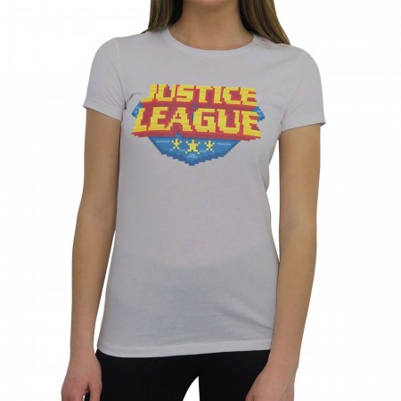 Justice League 8 Bit Women's T-Shirt