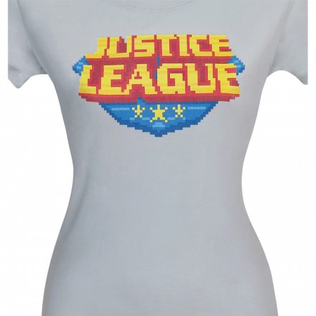 Justice League 8 Bit Women's T-Shirt