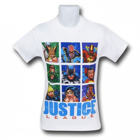 JLA Justice League Hero Squares T-Shirt
