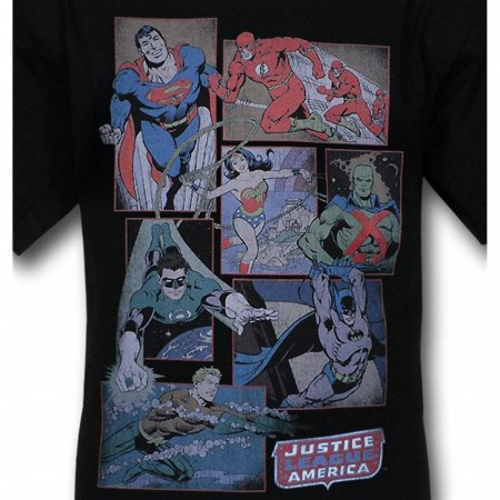 Justice League Kids Classic Boxes T-Shirt