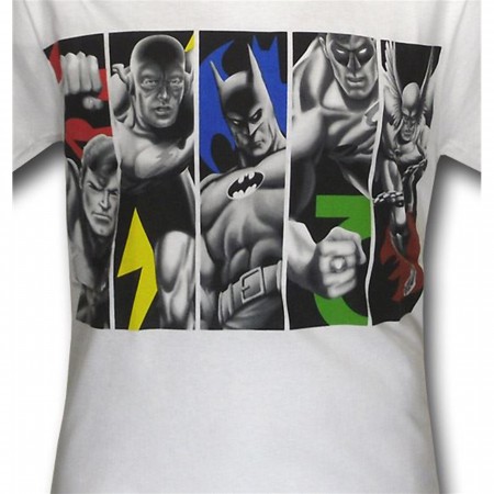 Justice League Box Set Monochrome T-Shirt