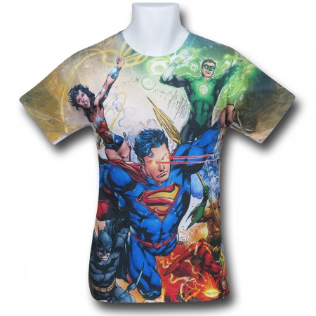 Justice League Team Justice Sublimated T-Shirt