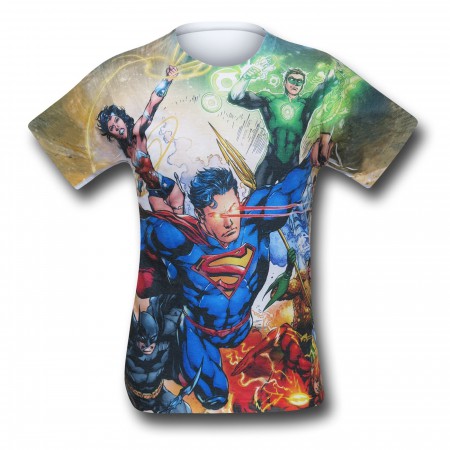 Justice League Team Justice Sublimated T-Shirt